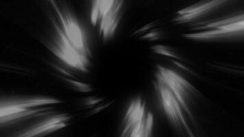 Green and gray phantom appearing. Motion.Black background with emerging lines of light in abstraction. video