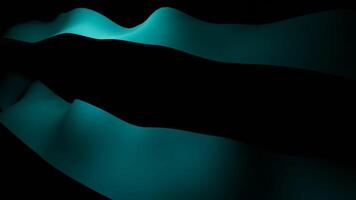 Black background. Design. Blue and red stripes that waver slightly made in computer graphics. video