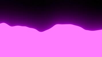 Creative design of neon glowing background liquid waves. Design. Moving liquid texture on a black background. video