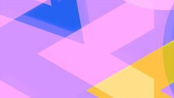 Moving geometric shapes for insertion. Motion. Triangular shapes move in animated background. Stylish animation for intro or insert video