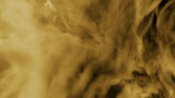 Flying through beautiful stormy thick fluffy clouds. Design. Amazing abstract clouds moving slowly with flashing lightning. video