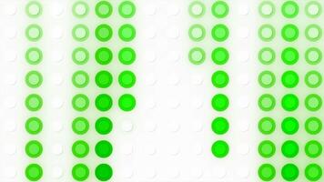 Animated background with multicolored streams of stripes from dots. Motion. Straight multicolored dots move in striped streams. Stylish dot stripe animation for transitions video