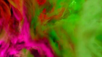 Abstract clouds of colorful smoke. Design. Spreading bright contrasting clouds with light flares. video