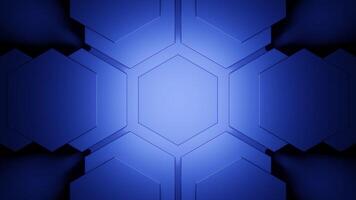 Futuristic geometric pattern pulsates. Design. Pulsating 3D pattern in futuristic style. Technological geometric pattern with pulsating lines in motion video