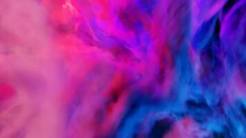 Colorful bright dust. Design.A light background in animation on which bright multicolored particles fly. video