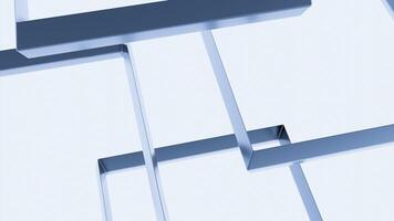 Blue and purple background. Design. Sliding floor made up of squares in animation. video