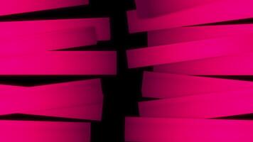 Rectangular stripes moving on black background. Motion. Colored stripes on plain background. Simple background of geometric stripes on black backdrop video