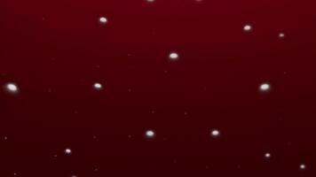 Red and blue background. Design. Small floating bubbles moving in different directions made in 3d format. video