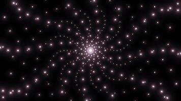 Curved stream of moving luminous dots. Design. Glowing dots move like futuristic laser beams. Futuristic flow of lasers video