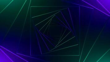 Abstract optical illusion with lights and geometry silhouettes creating effect of a tunnel. Design. Moving inside transforming corridor. video