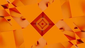 Green and orange background. Design. A light background that creates a kaleidoscope effect that changes its patterns at a fast pace. video