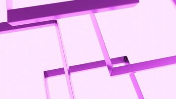 Blue and purple background. Design. Sliding floor made up of squares in animation. video