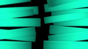 Black background. Motion. Green stripes in the animation that twitch in different directions. video