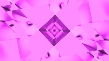 Pink background. Design.A kaleidoscope effect in abstraction that changes patterns. video