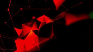 Animation of triangular structure with lines. Motion. Geometric connection with lines and triangular shapes. Mathematical connection with geometric lines and triangles video