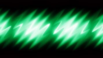 Background with line of abstract wavy glow. Motion. Wavy liquid glow lines on black background. Shiny wavy lines move slowly in strip on black background video
