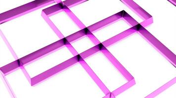 White background. Design. Gold and pink lines drawing ornaments on a light floor in abstraction. video