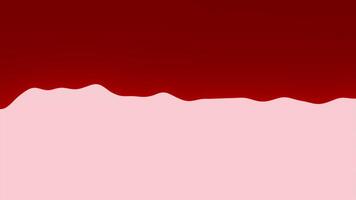 Blue and red background. Design. Light background with thick paint depicting a wave that oscillates in different directions in animation. video