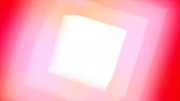 Abstract colorful dream like square tunnel. Motion. Moving through rectangular shaped corridor. video