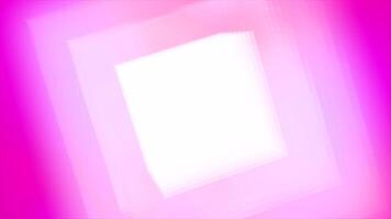Abstract pink soft corridor of light squares. Motion. 3D lines and shapes creating dream fantasy. video