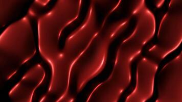 Abstract fluctuating liquid surface. Design. Springing waving texture of bending lines. video
