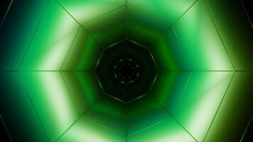 Abstract technological background with hexagonal tunnel and neon. Design. Creative cyberspace texture for futuristic concept. video