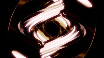 Abstract hypnotic spiral shape in endless motion. Design. Twisted figure on the background of spreading rings. video