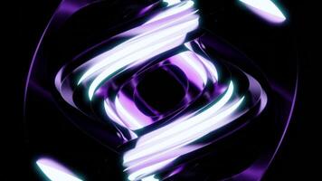 Abstract hypnotic spiral shape in endless motion. Design. Twisted figure on the background of spreading rings. video