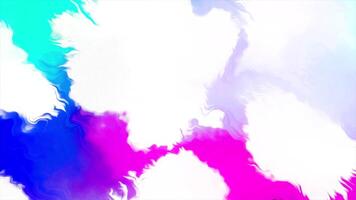 Colorful background with white spots and ripples. Motion. Effect of liquid ripples on surface with bright background spots. Vibrating ripples with moving colorful spots video