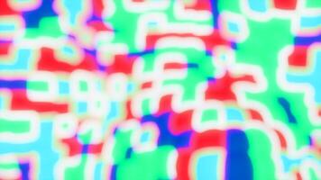 Bright colored spots. Design. Multi-colored pieces of paint made in 3d format. video