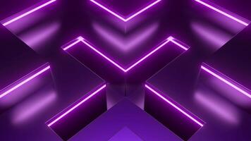 Pulsating and spreading motion of the X 3D shapes. Design. Neon crossed lines optical illusion. video