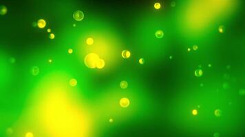 Flashing bubbles on blurry background. Motion. Moving bubbles burst in air. Bursting and popping bubbles on colorful blurry background video