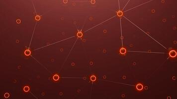 Animation of network of connections with digital icons. Design. Global finances business concept. video