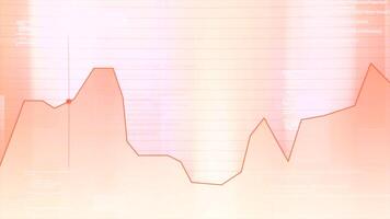 Graph with moving dot and program codes. Motion. Animation with graph and indicator points. Software analytical animation with graph and dot video