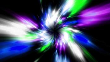 Abstract hyperspace speed up multicolored tunnel with hypnotic effect. Motion. Futuristic sci fi virtual reality tunnel. video
