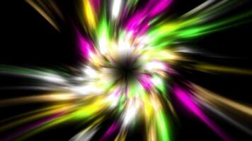 Abstract hyperspace speed up multicolored tunnel with hypnotic effect. Motion. Futuristic sci fi virtual reality tunnel. video
