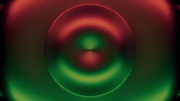 This piece showcases an abstract circular gradient blending stunning red and green tones. Design video