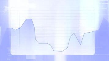 Point moving on diagram. Motion. Point moves on graph with different values. Values of graphic diagram with moving dot video