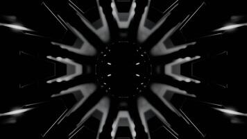 3D animation of a journey through a Spaceship or industrial hallway. Design. Technologies of future. video