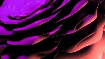 Abstract flowing bright colorful waves. Design. Gradient liquid substance in endless motion. video
