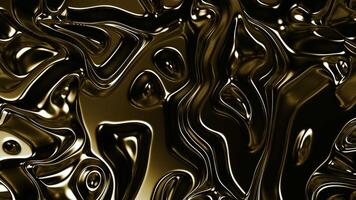 Grey and gold background. Design. Black blots made in computer graphics spreading in different directions. video