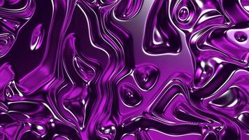 Molten liquid with beautiful patterns. Design. Metallic liquid with molten patterns and glitter. Metallic texture of curved liquid pattern video