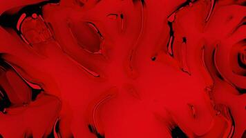 Red goo. Design. Light bright slime in abstraction that spreads in different directions. video