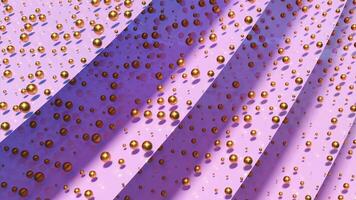 Folds with 3d pattern of balls. Design. Folds with illusion of 3d balls in pattern. Colorful pattern with balls and shadows on moving folds video