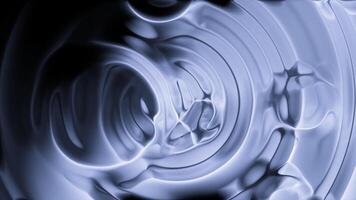 Abstract fluid metal texture with flowing bubbles. Motion. Circular shapes and forms, monochrome. video