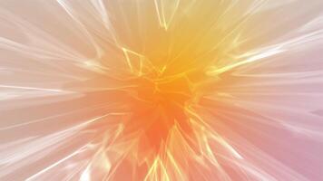 Orange background. Motion.Light background on which light lightning oscillates in different directions in 3D format. video