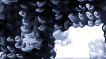 Abstract rows of moving liquid paint strokes. Motion. Rotating surface with stains. video