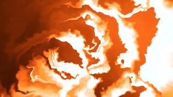 Orange and green heavy smoke. Motion. A light background with colored clouds filling the entire background made in animation. video