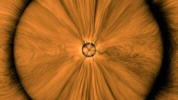Abstract evil eye of a monster creature. Design. Round shaped bright eye and a pupil of an alien creature. video