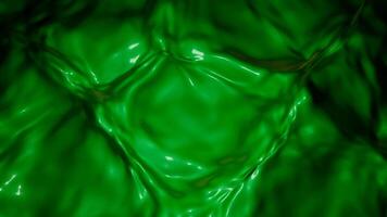 3D colored liquid with ripples on surface. Design. Bright liquid with wavy textures on surface. Bright liquid moving with waves and ripples on surface video